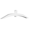 Ekena Millwork Archdale Architectural Grade PVC Gable Bracket, 72"W x 15"H x 4"D x 4"F, 5/12 Pitch GBP072X15X0404ARC00 - alternate 1